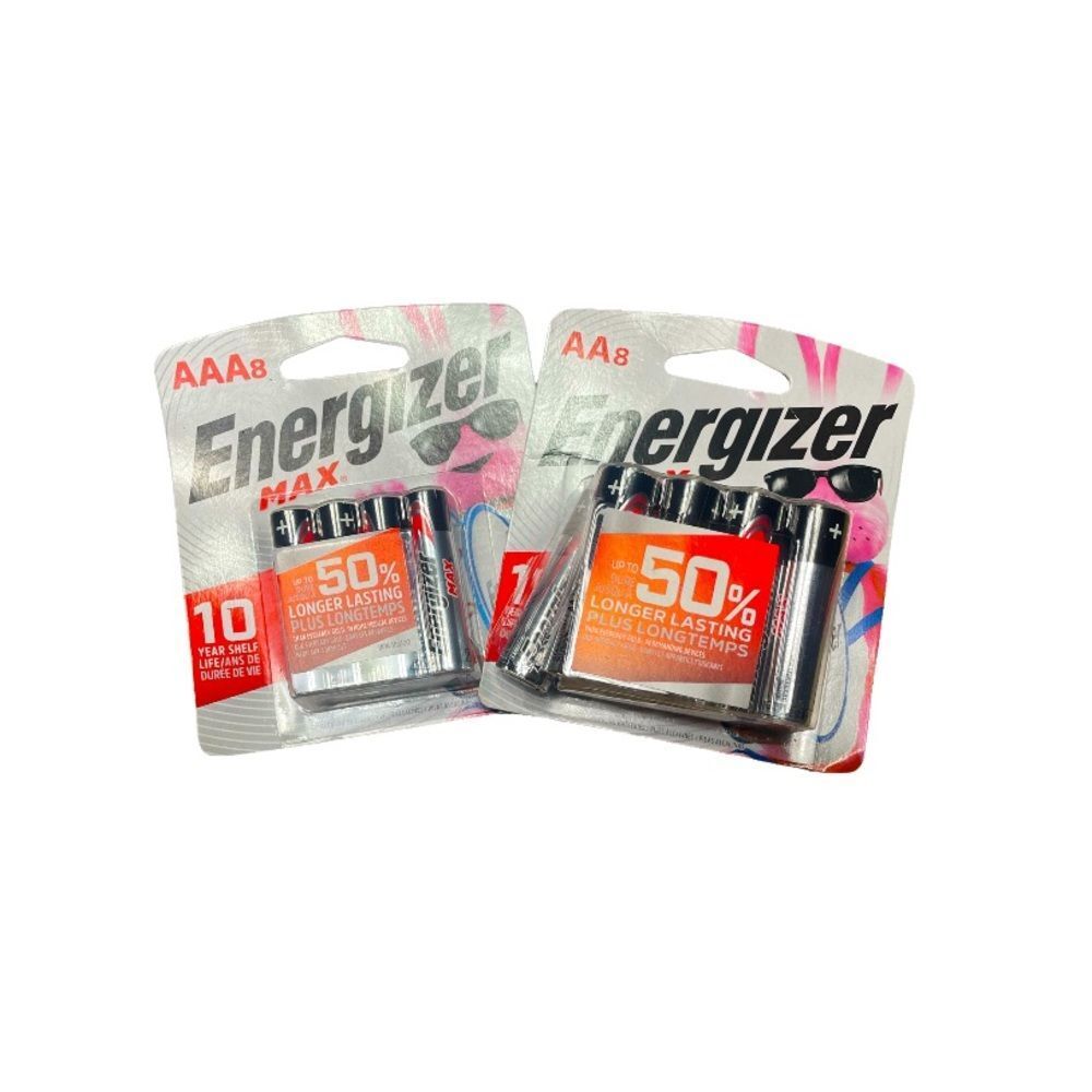 2 x Energizer Batteries Packages (AA & AAA) Double A & Triple A Bundle (NWT New)